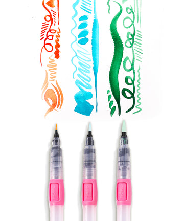 Premium Water Brush Pen Set Of 3